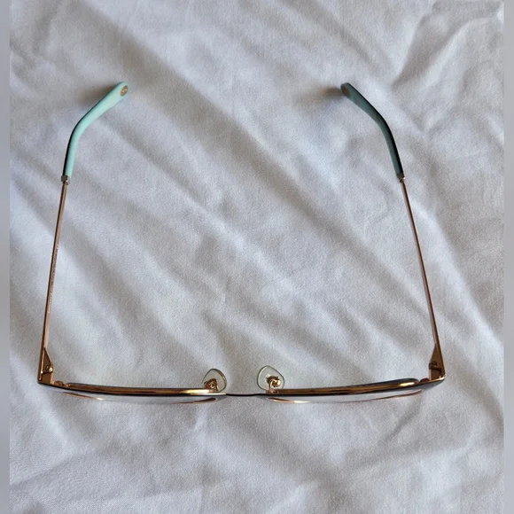 Tiffany & Co. Black and Gold Glasses with Blue Accents TF1130 Eyeglasses - Picture 5 of 17